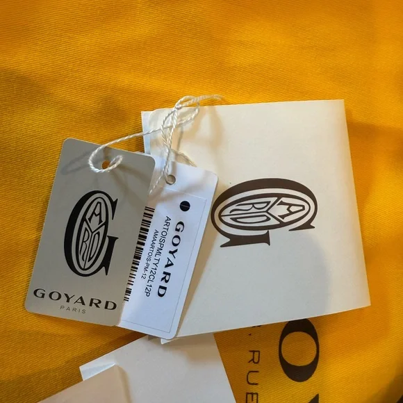 Goyard Blue Chevron Print Saint Louis Tote - Picture 13 of 13